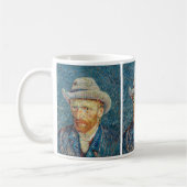 Van Gogh - Selbstportrait mit einem grauen Filthut Kaffeetasse (Links)