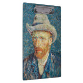 Van Gogh - Selbstportrait mit einem grauen Filthut Klemmbrett (Rechts)