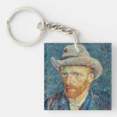Van Gogh - Selbstportrait mit einem grauen Filthut Schlüsselanhänger (Vorderseite)