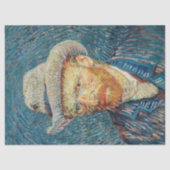 Van Gogh - Selbstportrait mit einem grauen Filthut Seidenpapier (Vorderseite)