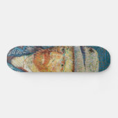 Van Gogh - Selbstportrait mit einem grauen Filthut Skateboard (Horizontal)