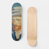 Van Gogh - Selbstportrait mit einem grauen Filthut Skateboard (Vorderseite)