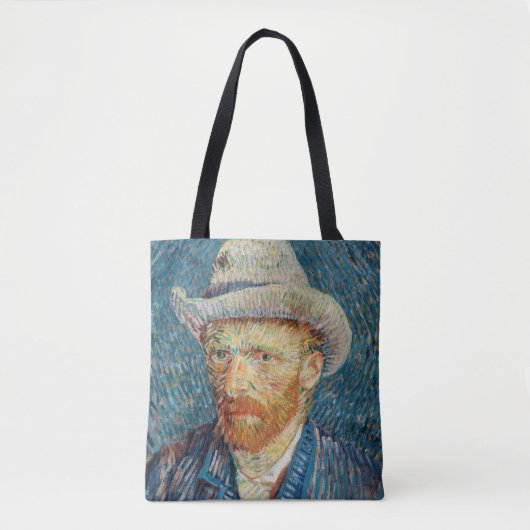 Van Gogh - Selbstportrait mit einem grauen Filthut Tasche (Vorderseite)