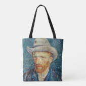 Van Gogh - Selbstportrait mit einem grauen Filthut Tasche (Rückseite)