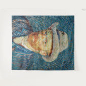 Van Gogh - Selbstportrait mit einem grauen Filthut Wandteppich (Vorderseite (Horizontal))