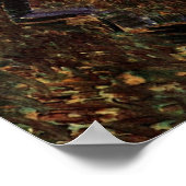 Van Gogh; Selbstportrait mit grauem Filthut Poster (Ecke)