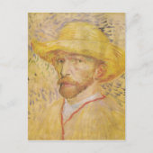 van Gogh - Selbstportrait mit Strohhut (1887) Postkarte (Vorderseite)