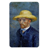 Van Gogh - Selbstportrait mit Strohhut Magnet (Vertikal)