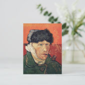 Van Gogh - Selbstportrait mit verbanntem Ohr Postkarte (Stehend Vorderseite)