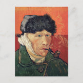 Van Gogh - Selbstportrait mit verbanntem Ohr Postkarte (Vorderseite)