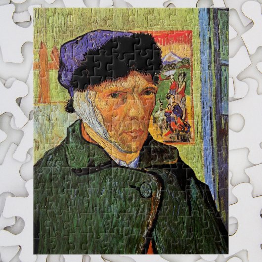 Van Gogh; Selbstportrait mit verbanntem Ohr Puzzle