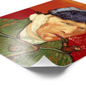 Van Gogh Selbstportrait mit verbanntem Ohr und Roh Fotodruck (Ecke)