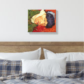 Van Gogh Selbstportrait mit verbanntem Ohr und Roh Leinwanddruck (Insitu (Schlafzimmer))