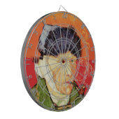 Van Gogh - Selbstportrait mit verbündetem Ohr & Ro Dartscheibe (Vorderseite Links)