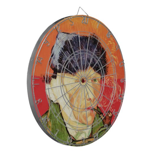 Van Gogh - Selbstportrait mit verbündetem Ohr & Ro Dartscheibe (Vorderseite Links)