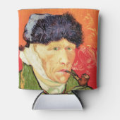 Van Gogh - Selbstportrait mit verbündetem Ohr & Ro Dosenkühler (Vorderseite)