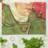 Van Gogh - Selbstportrait mit verbündetem Ohr & Ro Geschirrtuch (Gefaltet)