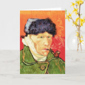 Van Gogh - Selbstportrait mit verbündetem Ohr & Ro Karte (Gelbe Blume)