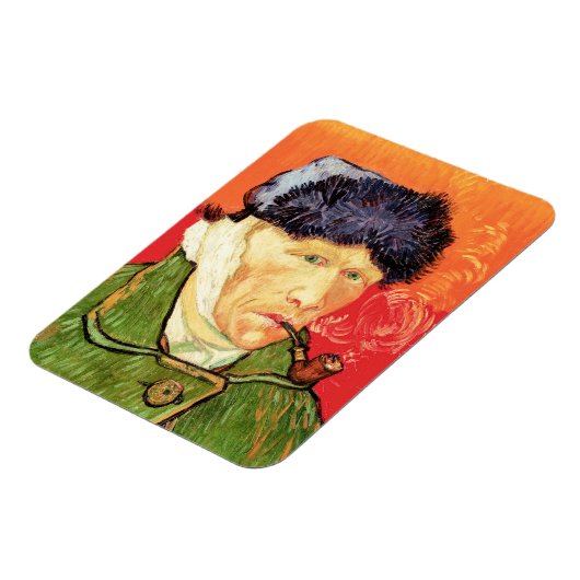 Van Gogh - Selbstportrait mit verbündetem Ohr & Ro Magnet (Linke Seite)