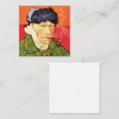 Van Gogh - Selbstportrait mit verbündetem Ohr & Ro Mitteilungskarte (Vorne/Hinten)