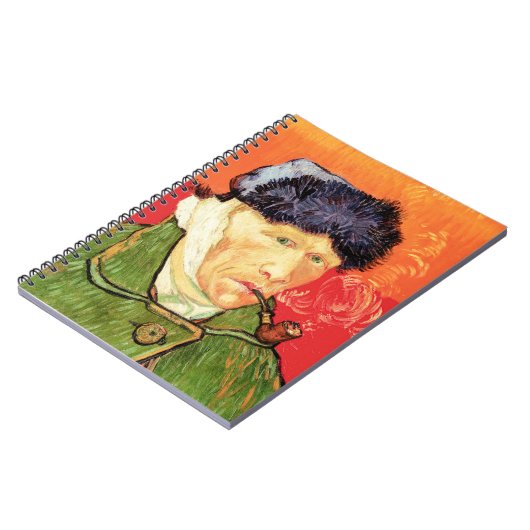 Van Gogh - Selbstportrait mit verbündetem Ohr & Ro Notizblock (Linke Seite)