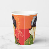 Van Gogh - Selbstportrait mit verbündetem Ohr & Ro Pappbecher (Rechts)