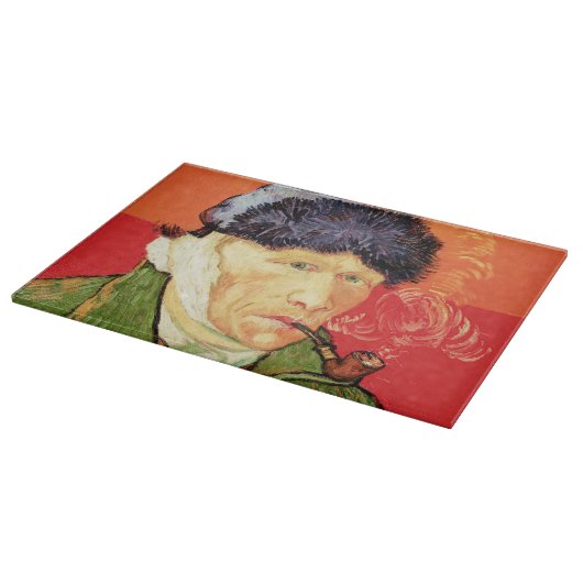 Van Gogh - Selbstportrait mit verbündetem Ohr & Ro Schneidebrett (Ecke)