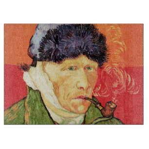 Van Gogh - Selbstportrait mit verbündetem Ohr & Ro Schneidebrett
