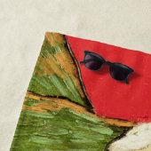 Van Gogh - Selbstportrait mit verbündetem Ohr & Ro Strandtuch (Beispiel)