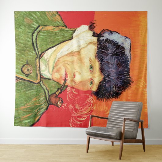 Van Gogh - Selbstportrait mit verbündetem Ohr & Ro Wandteppich (Beispiel (Horizontal))