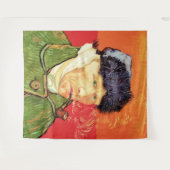 Van Gogh - Selbstportrait mit verbündetem Ohr & Ro Wandteppich (Vorderseite (Horizontal))