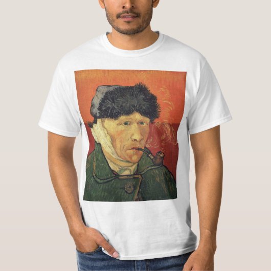 Van Gogh - Selbstportrait mit verbündetem Ohr T-Shirt (Vorderseite)