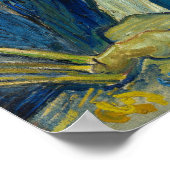 Van Gogh - Selbstportrait Poster (Ecke)