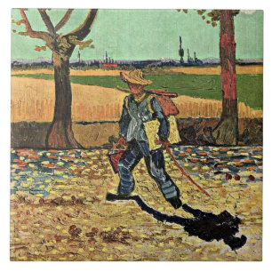 Van Gogh: Selbstporträt auf der Straße nach Tarasc Fliese