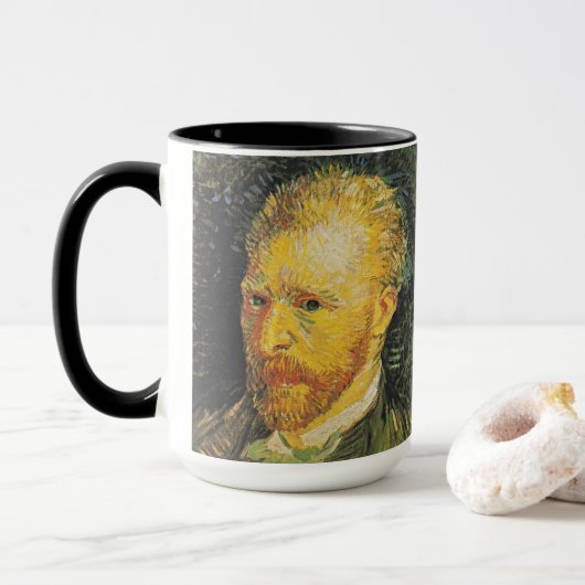 Van Gogh Selbstporträt Kunstbecher Tasse (Mit Donut)