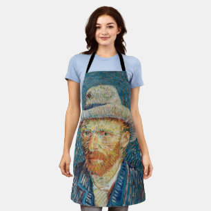 Van Gogh - Selbstporträt mit grauem Filzhut Schürze