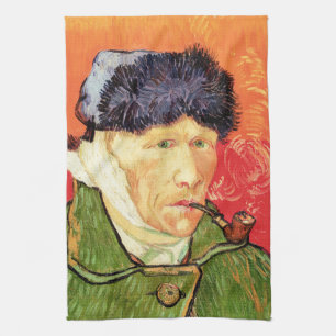 Van Gogh - Selbstporträt mit verbundener Ohre & Pf Geschirrtuch