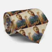 Van Gogh Selbstporträt vor der Staffelei Krawatte (Gerollt)