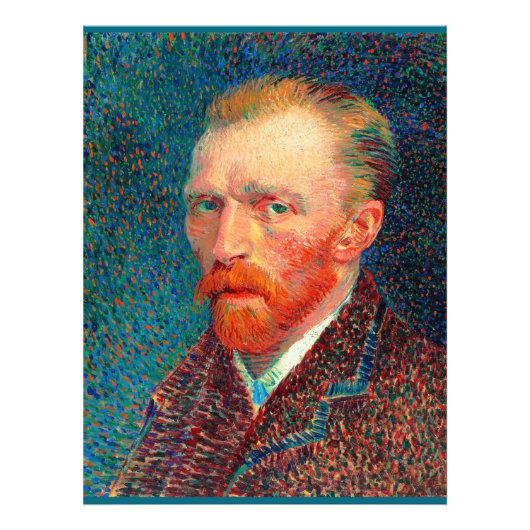 Van Gogh - Self-Portrait, 1887, Vincent van Gogh, Fotodruck (Vorne)