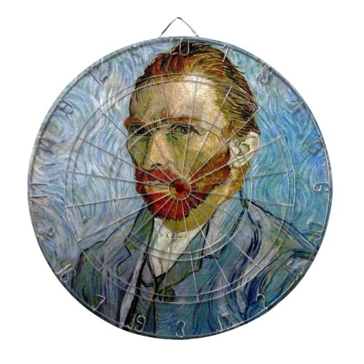 Van Gogh Self Portrait Dartscheibe (vorne)