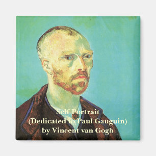 Van Gogh Self Portrait (gewidmet Paul Gauguin) Magnet
