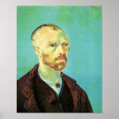 Van Gogh Self Portrait (gewidmet Paul Gauguin) Poster (Vorne)