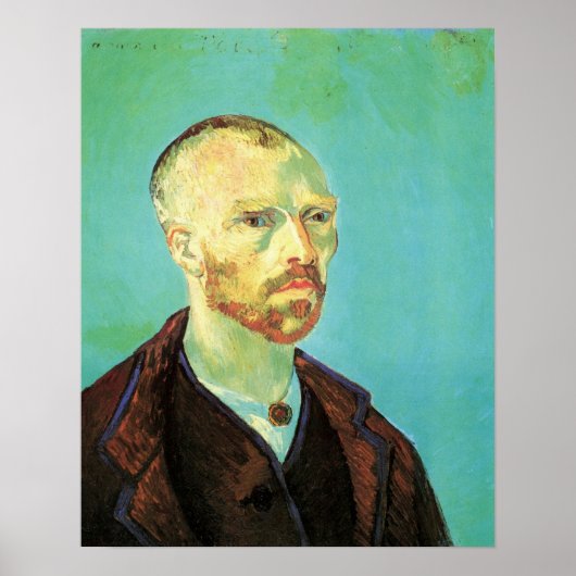Van Gogh Self Portrait (gewidmet Paul Gauguin) Poster (Vorne)