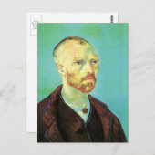 Van Gogh Self Portrait (gewidmet Paul Gauguin) Postkarte (Vorne/Hinten)