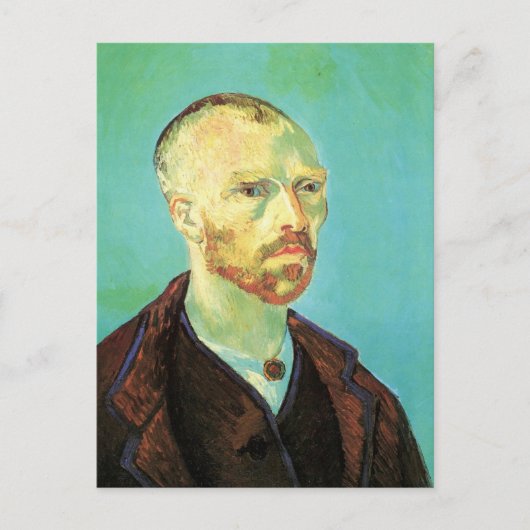 Van Gogh Self Portrait (gewidmet Paul Gauguin) Postkarte (Vorderseite)