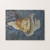 Van Gogh Self Portrait Gray Felt Hat Malerei Art Puzzle (Horizontal)