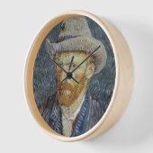 Van Gogh Self Portrait Gray Felt Hat Malerei Art Uhr (Winkel)