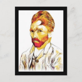 Van Gogh Self Portrait - Hair Do Postkarte