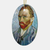 Van Gogh Self Portrait Keramik Ornament (Links)