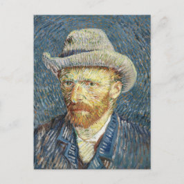 Van Gogh Self Portrait mit grauem Filthut Postkarte